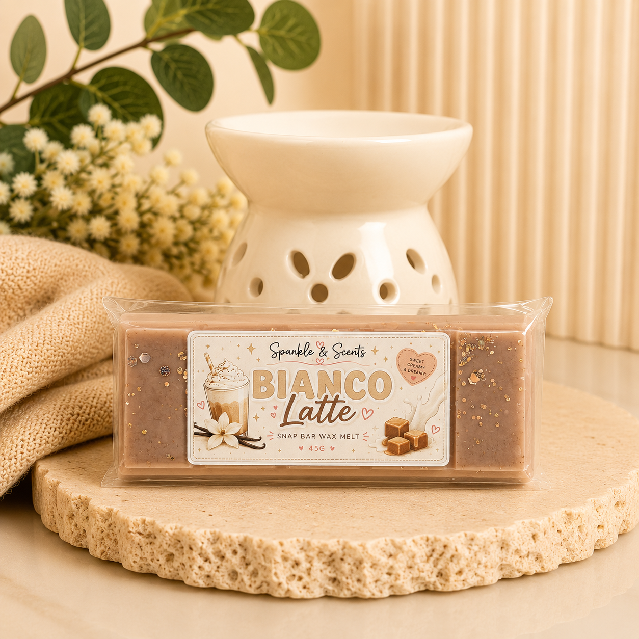Bianco Latte Type Snap Bar Wax Melt