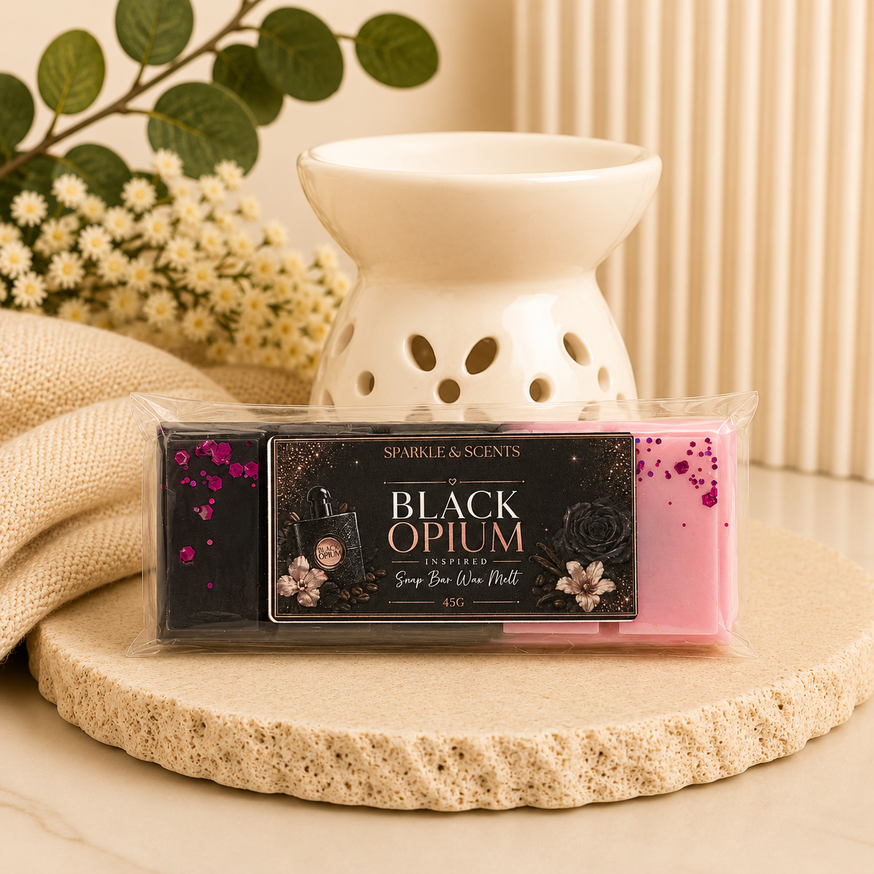 Black Opium Type Snap Bar Wax Melts