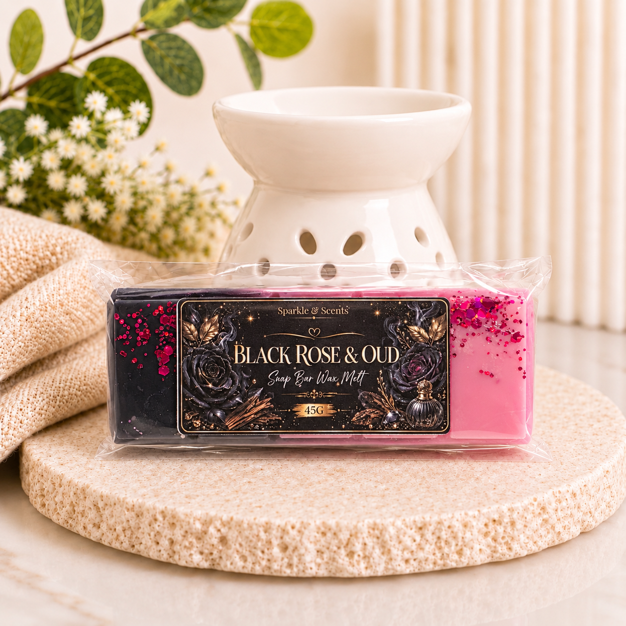 Black Rose & Oud Snap Bar Wax Melt