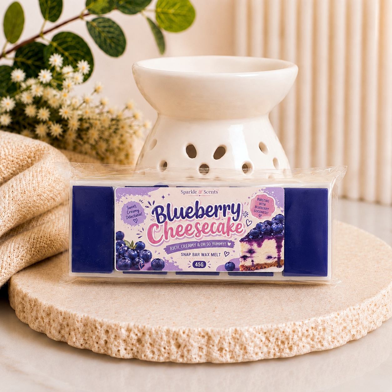Blueberry Cheesecake Snap Bar Wax Melt