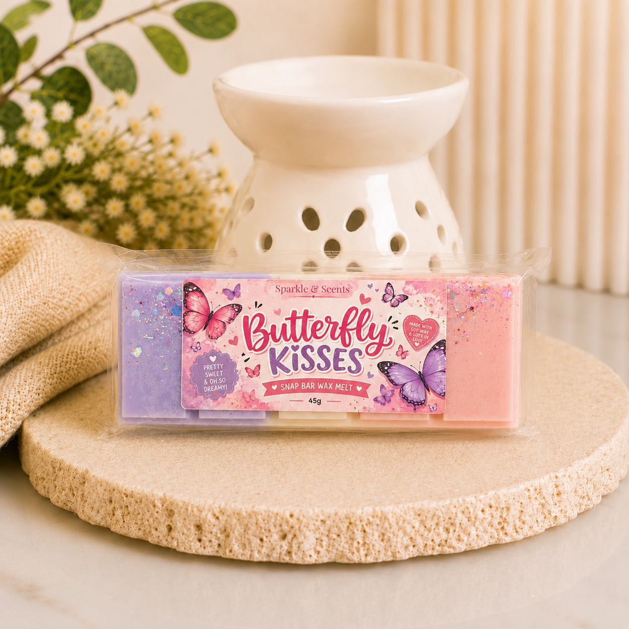 Butterfly Kisses Snap Bar Wax Melt