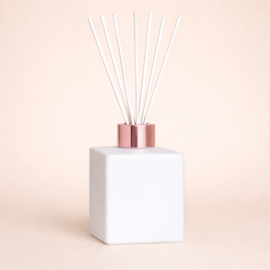 White Matte Square Reed Diffuser