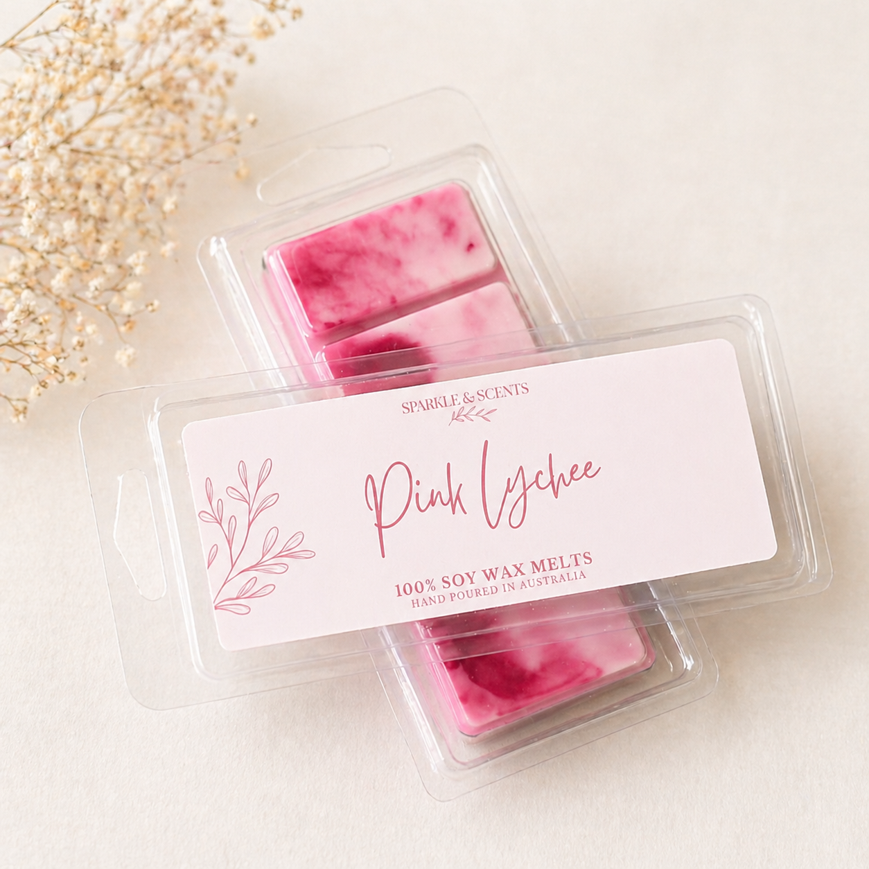 Pink Lychee Shell Snap Bar