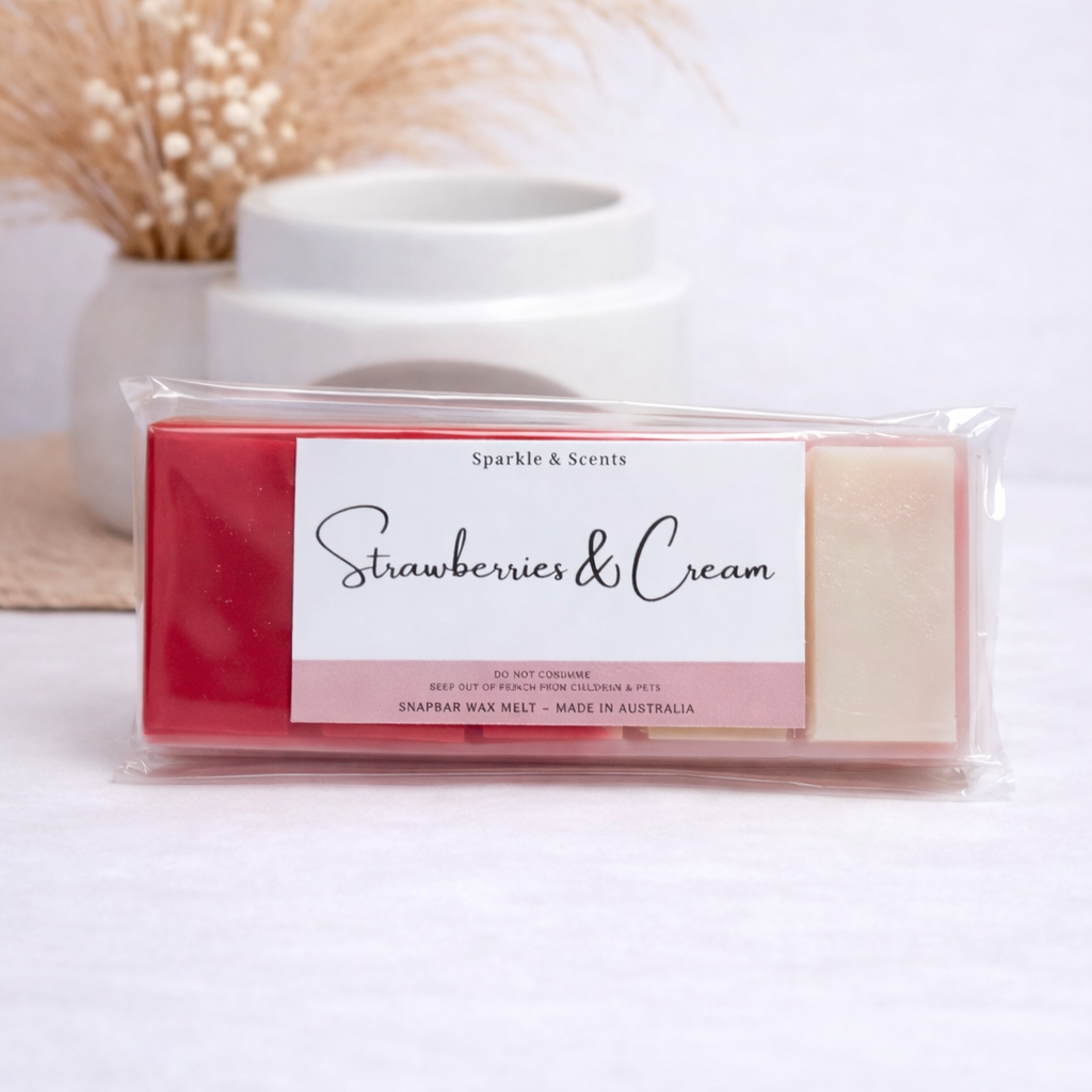 Strawberries and Cream Snap Bar Wax Melts
