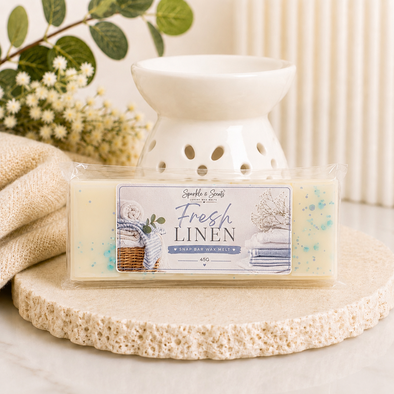 Fresh Linen Snap Bar Wax Melt