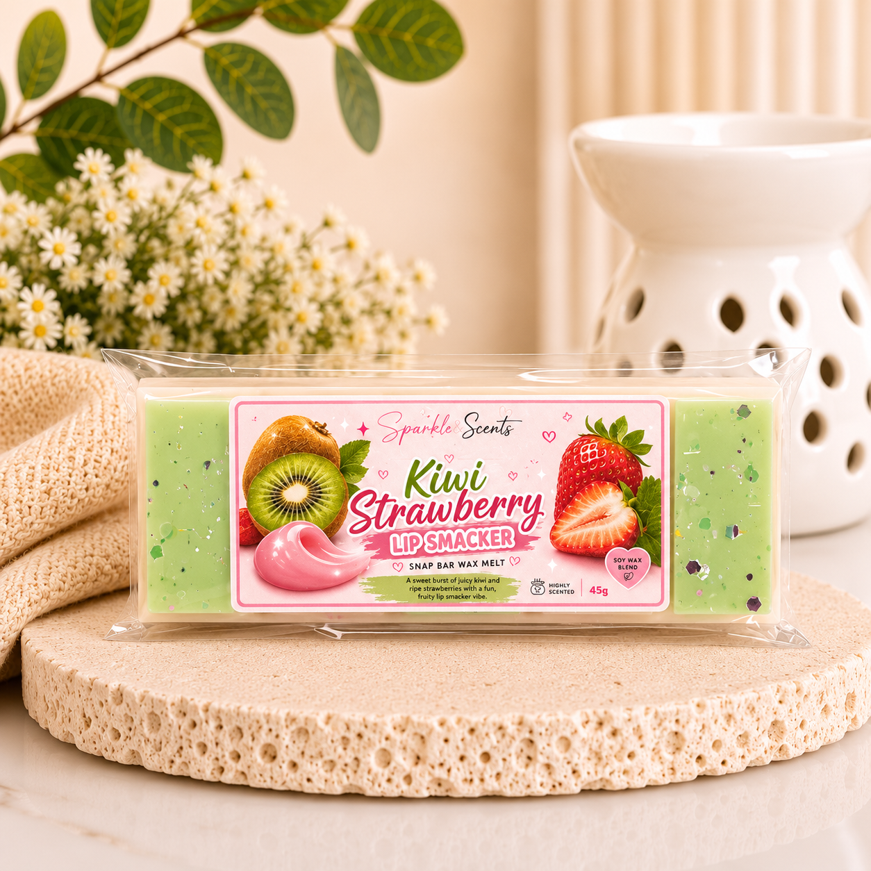 Kiwi Strawberry Lip Smacker Snap Bar Wax Melt