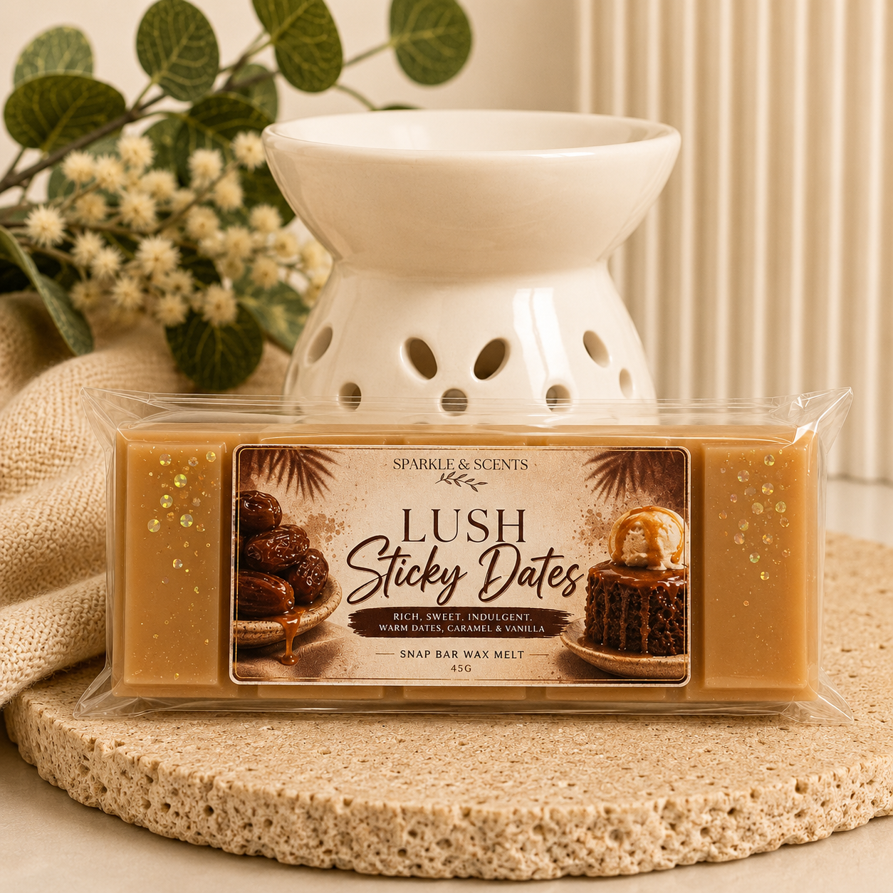 Sticky Dates Lush Inspired Snap Bar Wax Melt