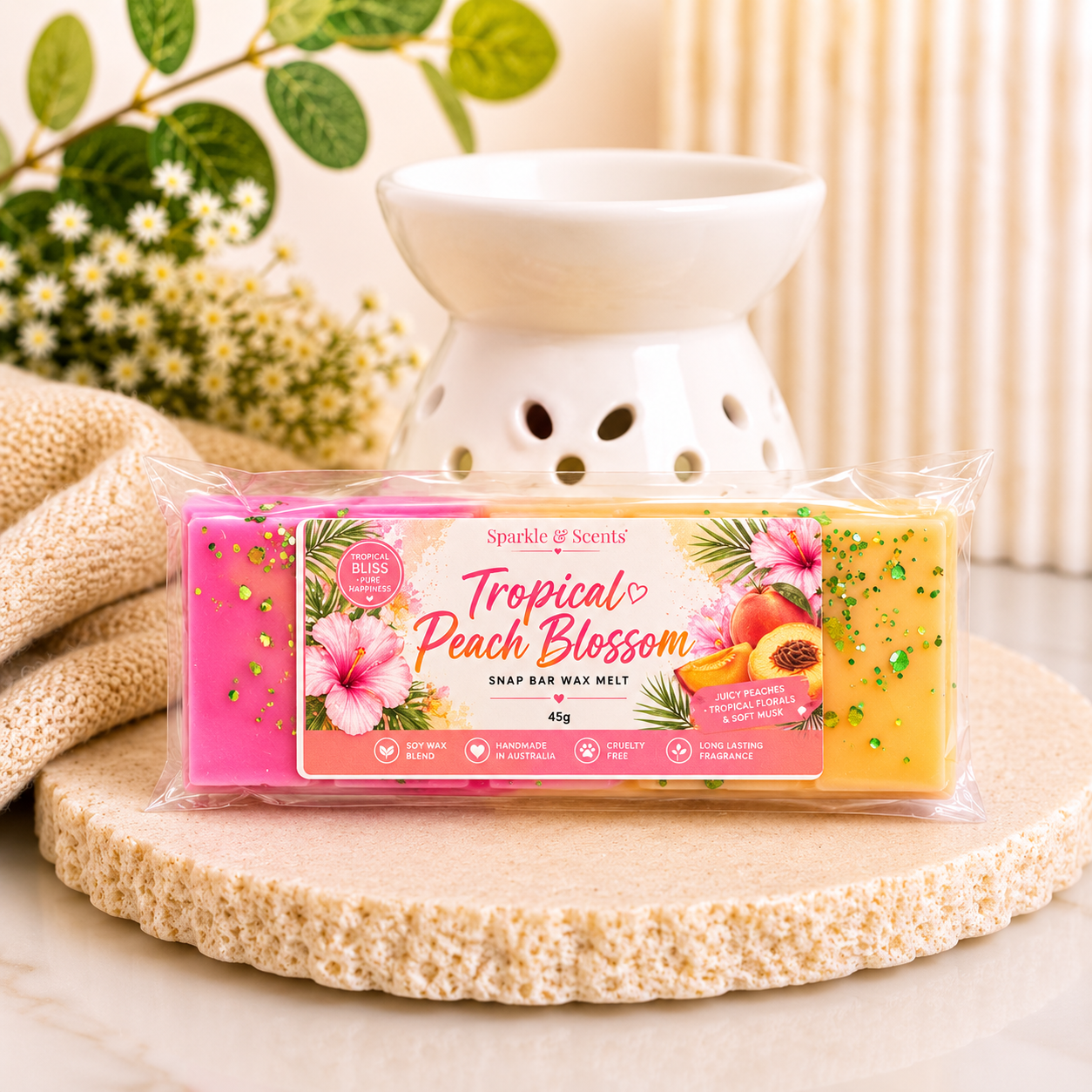 Tropical Beach Blossom Snap Bar Wax Melt