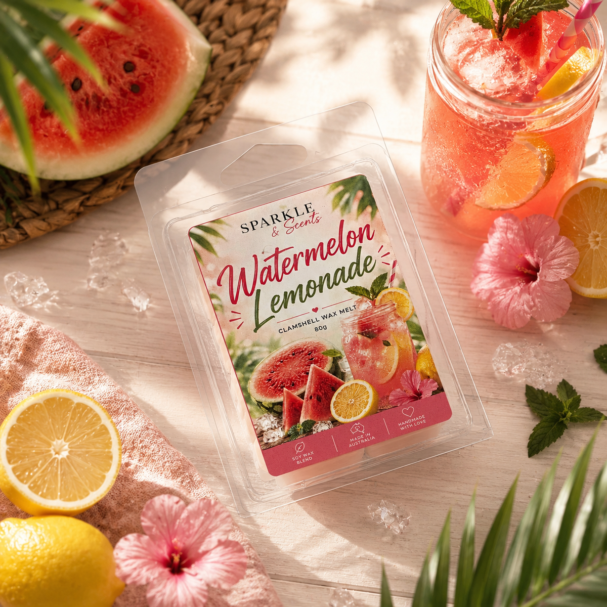 Watermelon Lemonade Clamshell Wax Melt
