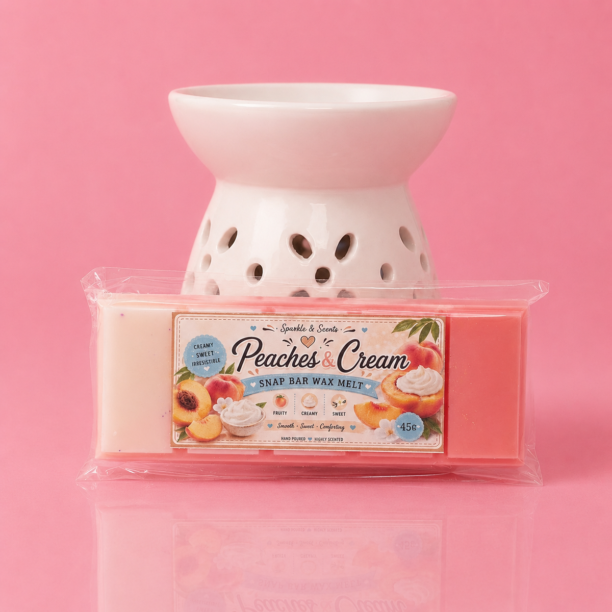 Peaches & Cream Snap Bar Wax Melts