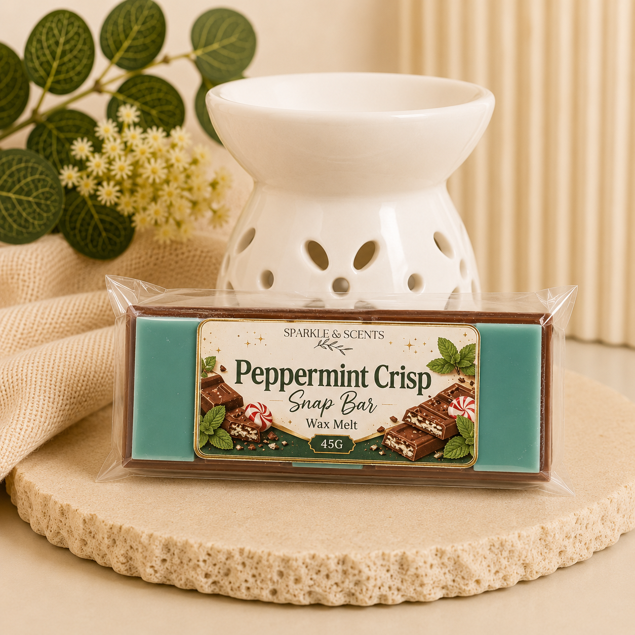 Peppermint Crisp Snap Bar Wax Melts