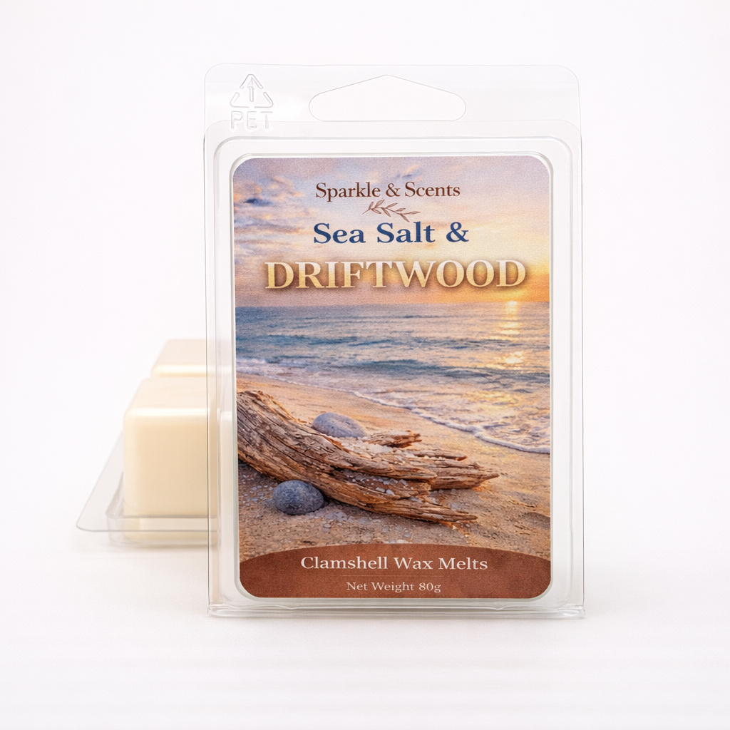 Sea Salt & Driftwood Clam Shell Soy Wax Melt