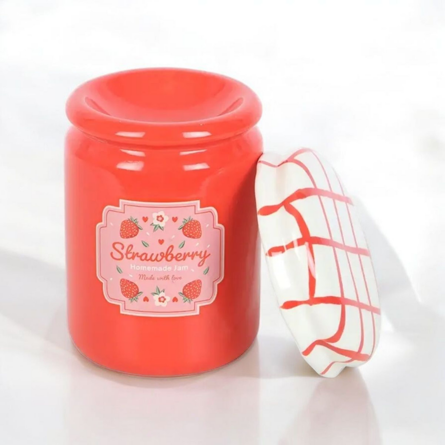 Strawberry Jam Jar Tealight Melt Burner