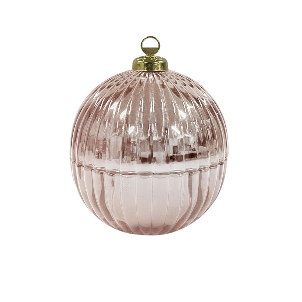 Christmas Bauble Candle - Rose Gold