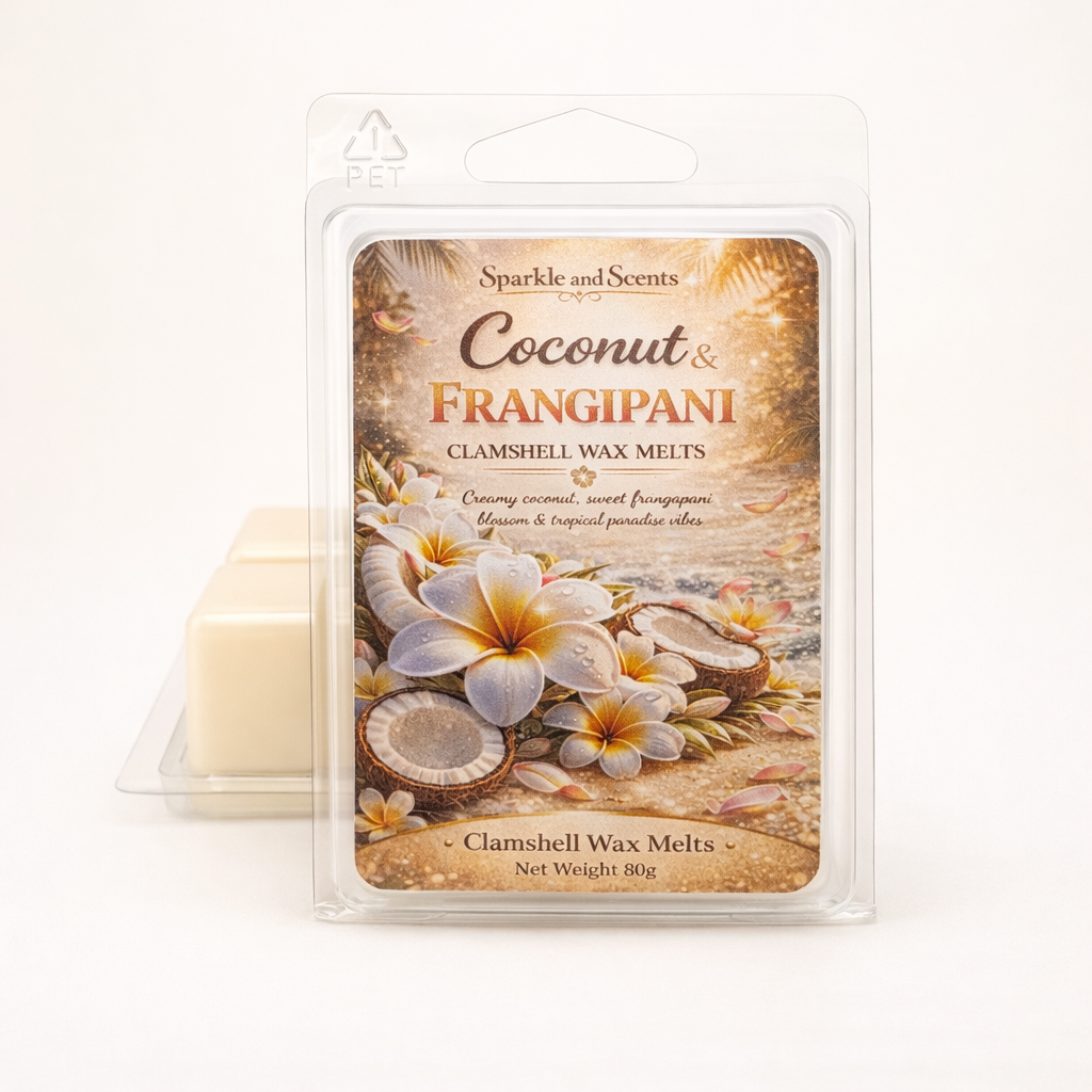 Coconut & Frangipani Clamshell Soy Wax Melt