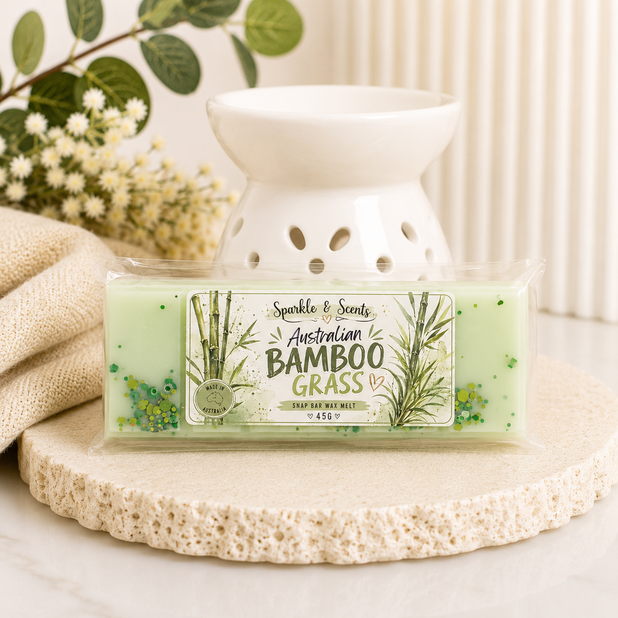 Australian Bamboo Grass Snap Bar Wax Melt
