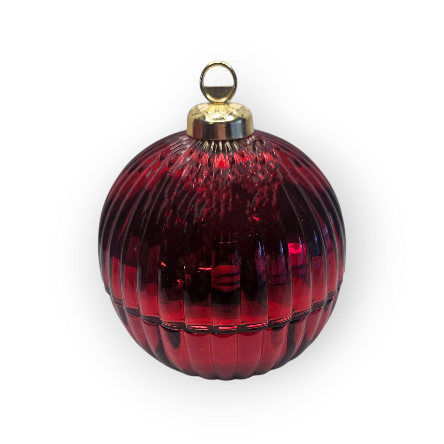 Christmas Bauble Candle - Red