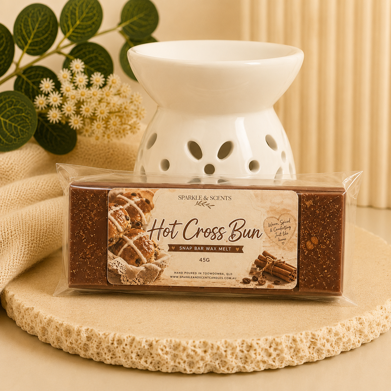 Hot Cross Buns Snap Bar Wax Melts