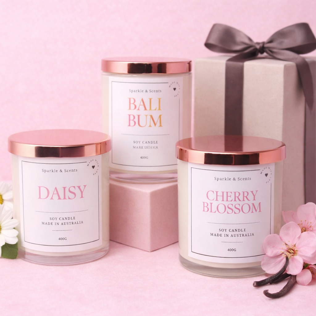 Daisy Type Soy Candle
