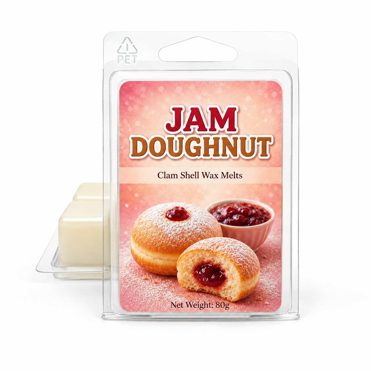 Jam Doughnut Clamshell Soy Wax Melt