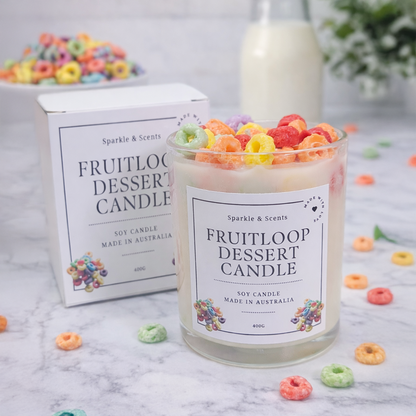 Fruit Loop Dessert Candle