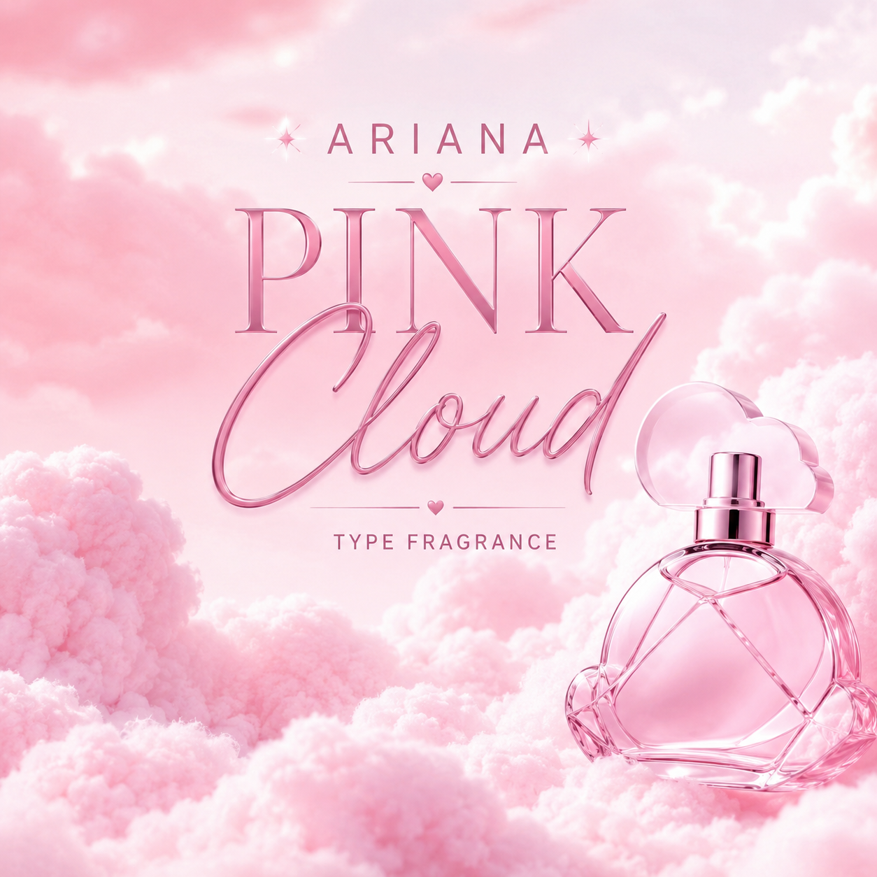 Ariana Pink Cloud Type Clamshell Wax Melt