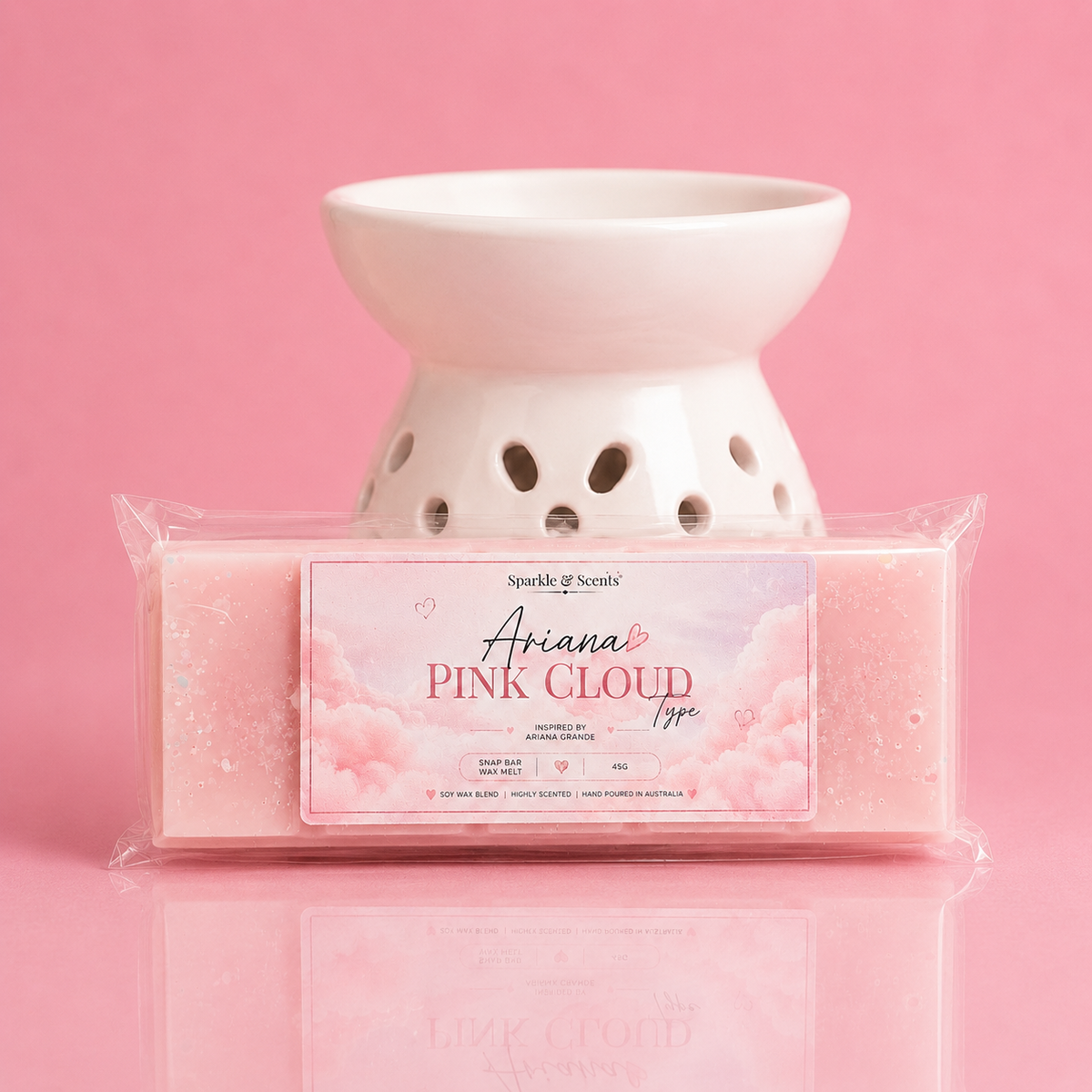 Ariana Pink Cloud Type Snap Bar Wax Melt