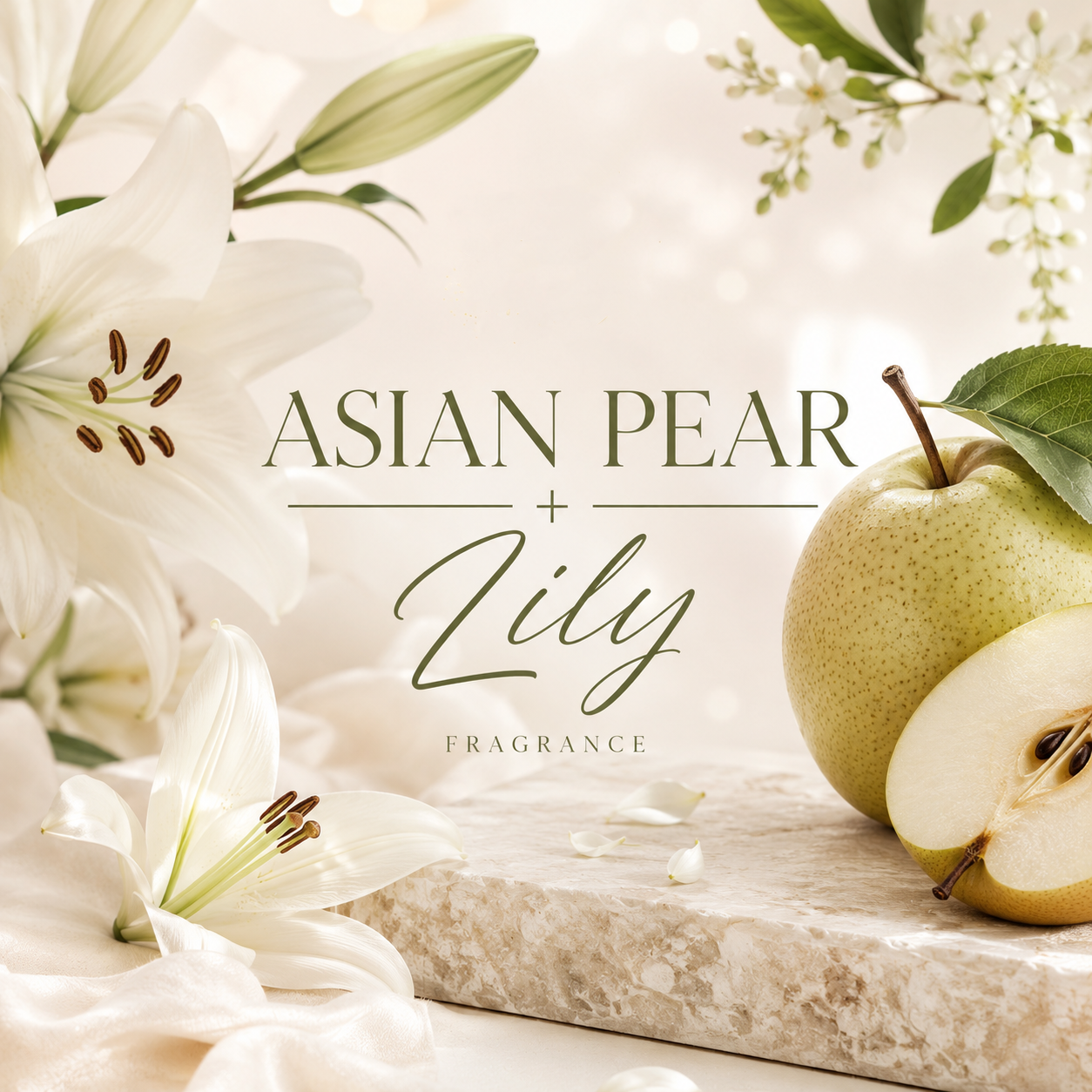 Asian Pear & Lily Clam Shell Wax Melt