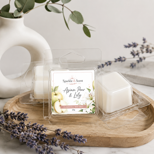 Asian Pear & Lily Sample Clamshell