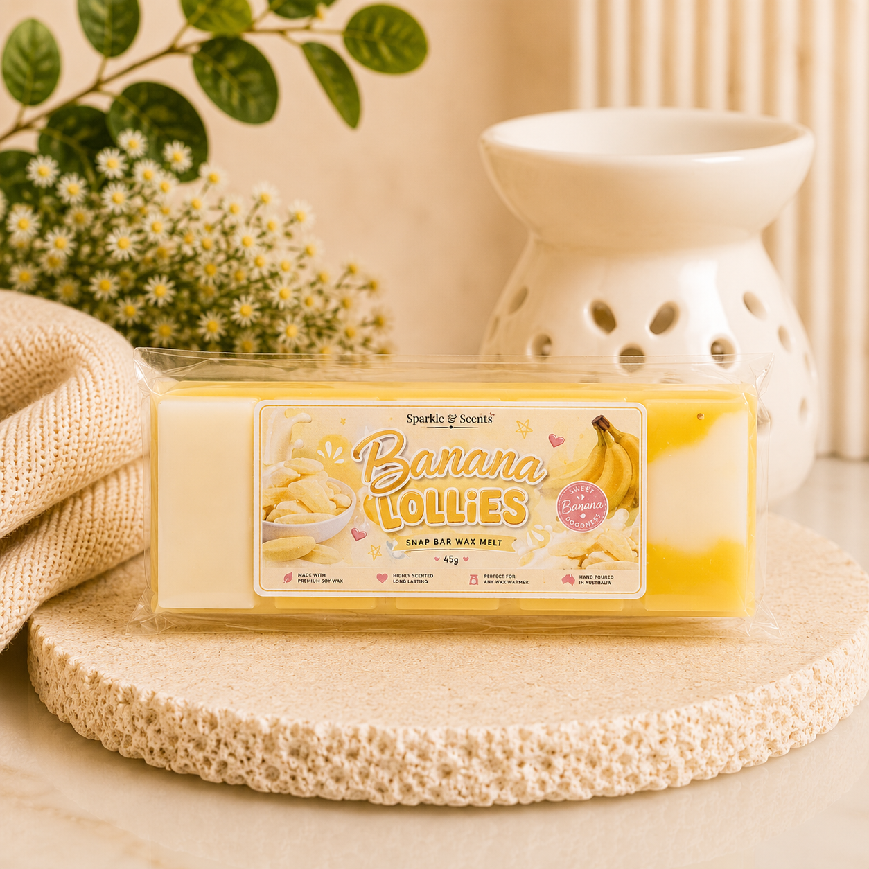 Banana Lollies Snap Bar Wax Melt