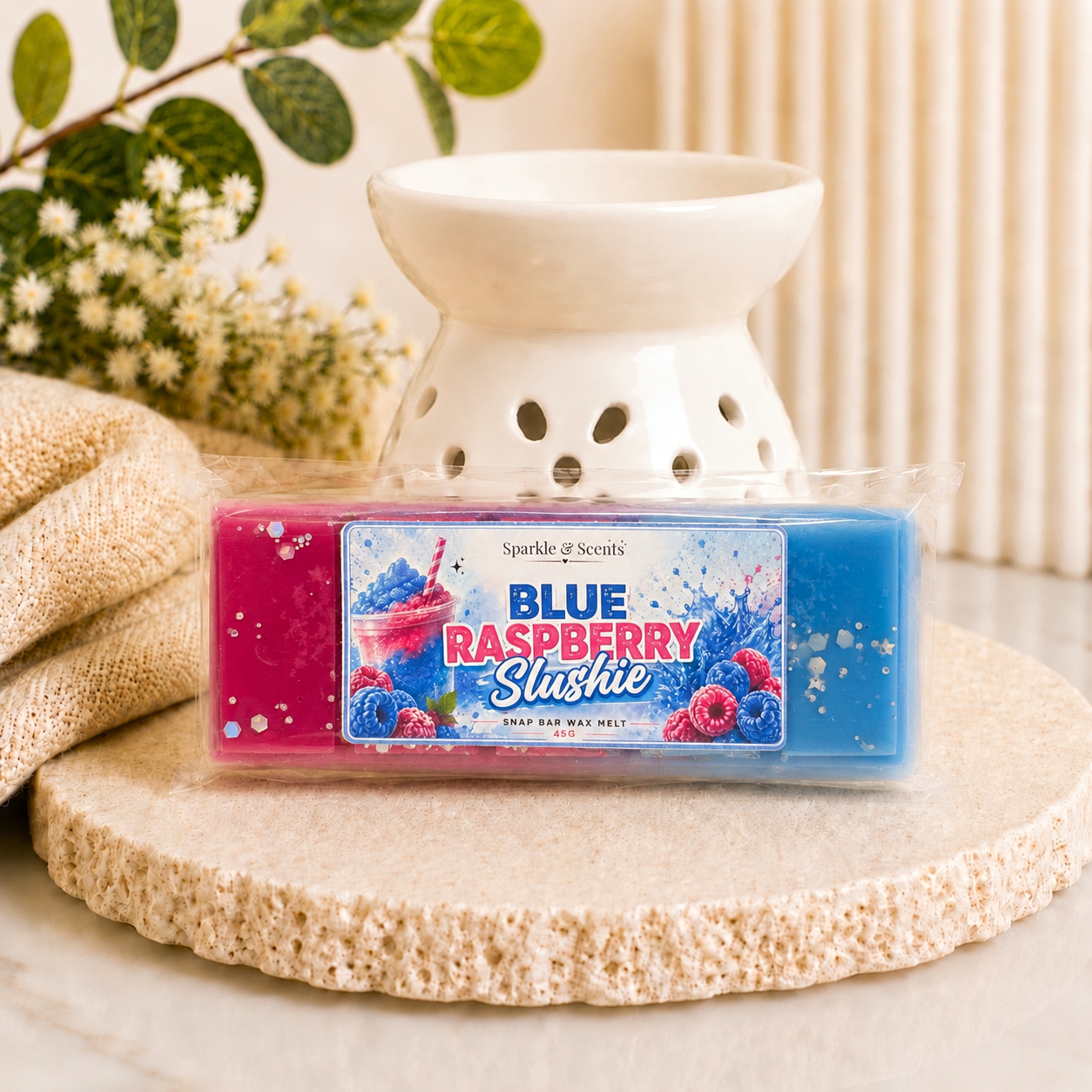 Blue Raspberry Slushie Snap Bar Wax Melt