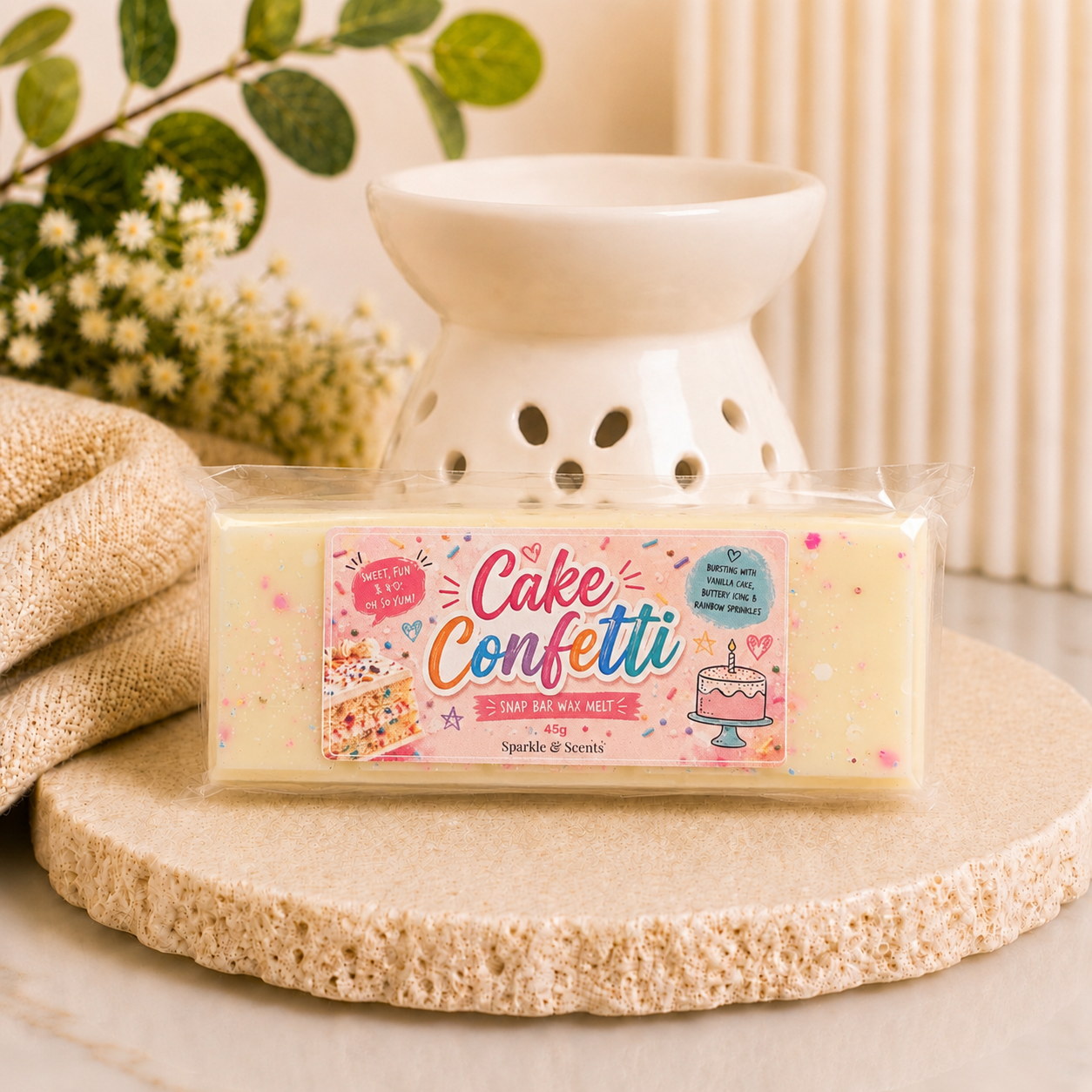 Cake Confetti Snap Bar Wax Melt