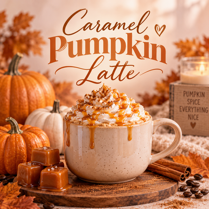 Caramel Pumpkin Latte Clamshell Wax Melt