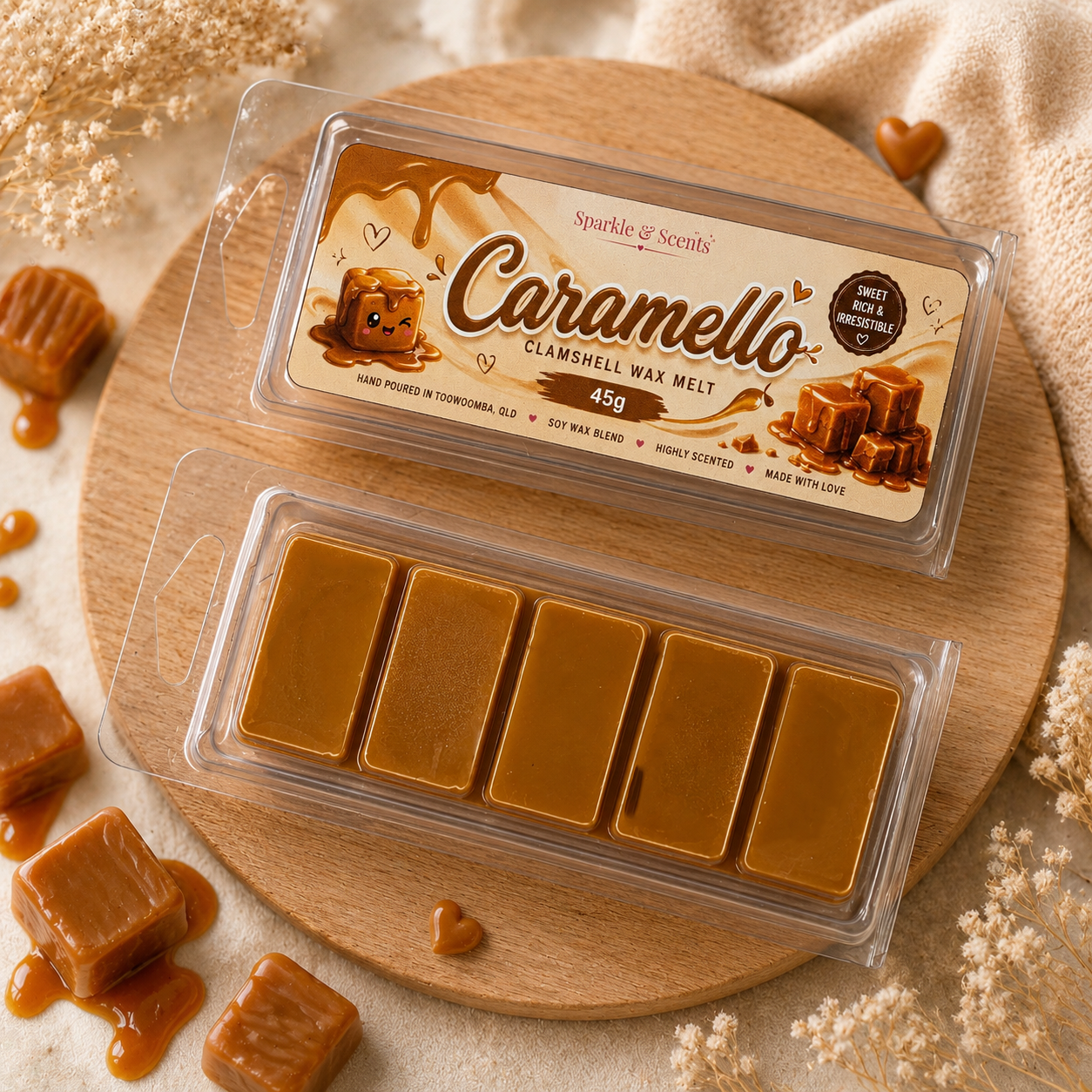 Caramello Clamshell Wax Melt