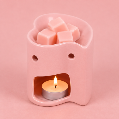 Pink Heart Tealight Wax Melt Warmer