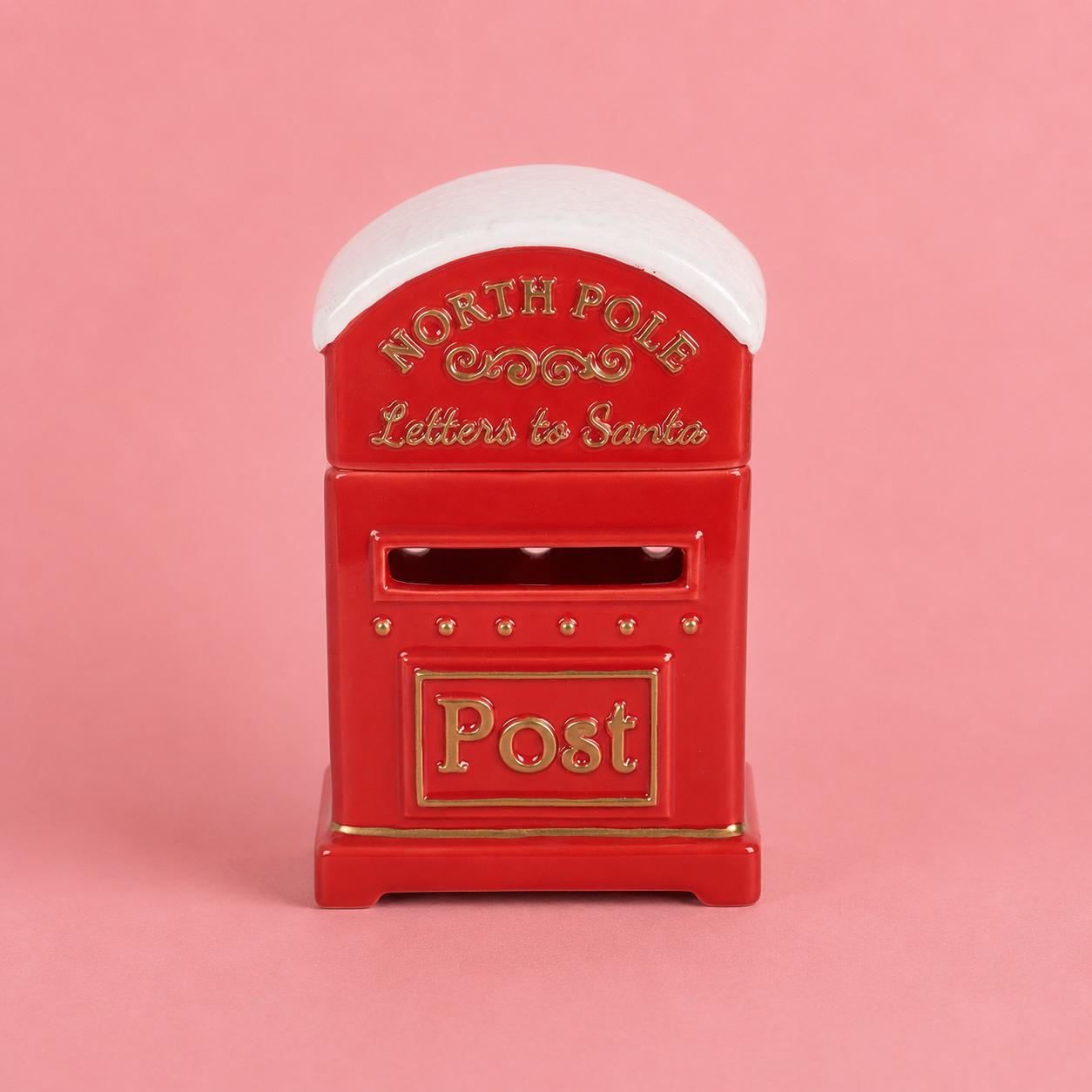 Letters to Santa Christmas Post Box Tealight Wax Melt Warmer