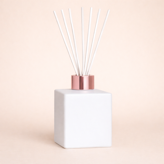 White Matte Square Reed Diffuser