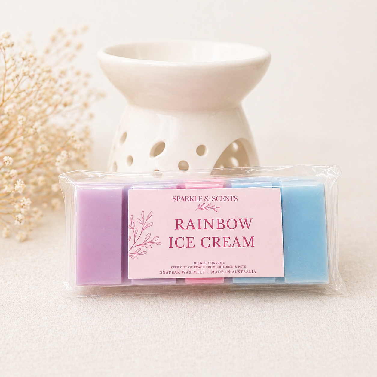Rainbow Ice Cream Snap Bar Wax Melts