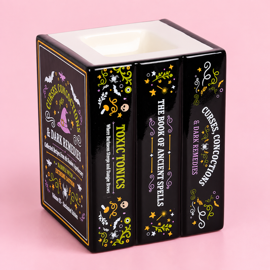 Witch's Apothecary Book Shaped Tealight Wax Melt Warmer