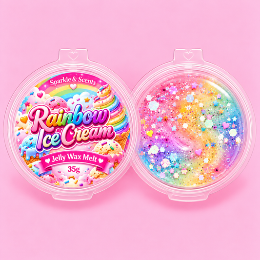 Rainbow Ice Cream Jelly Wax Melts