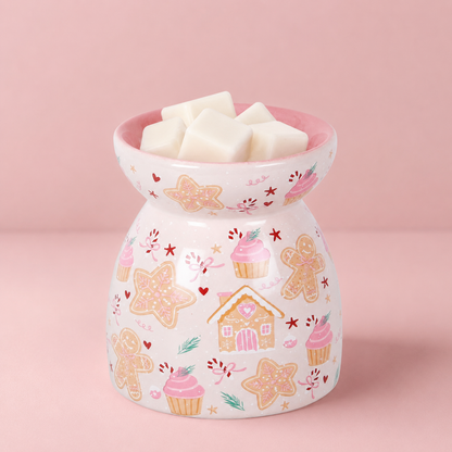 Sugarplum Bakery Print Tealight Wax Melt Warmer
