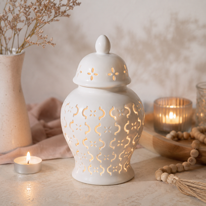 Moroccan Lantern Cut Out Tealight Wax Melt Warmer