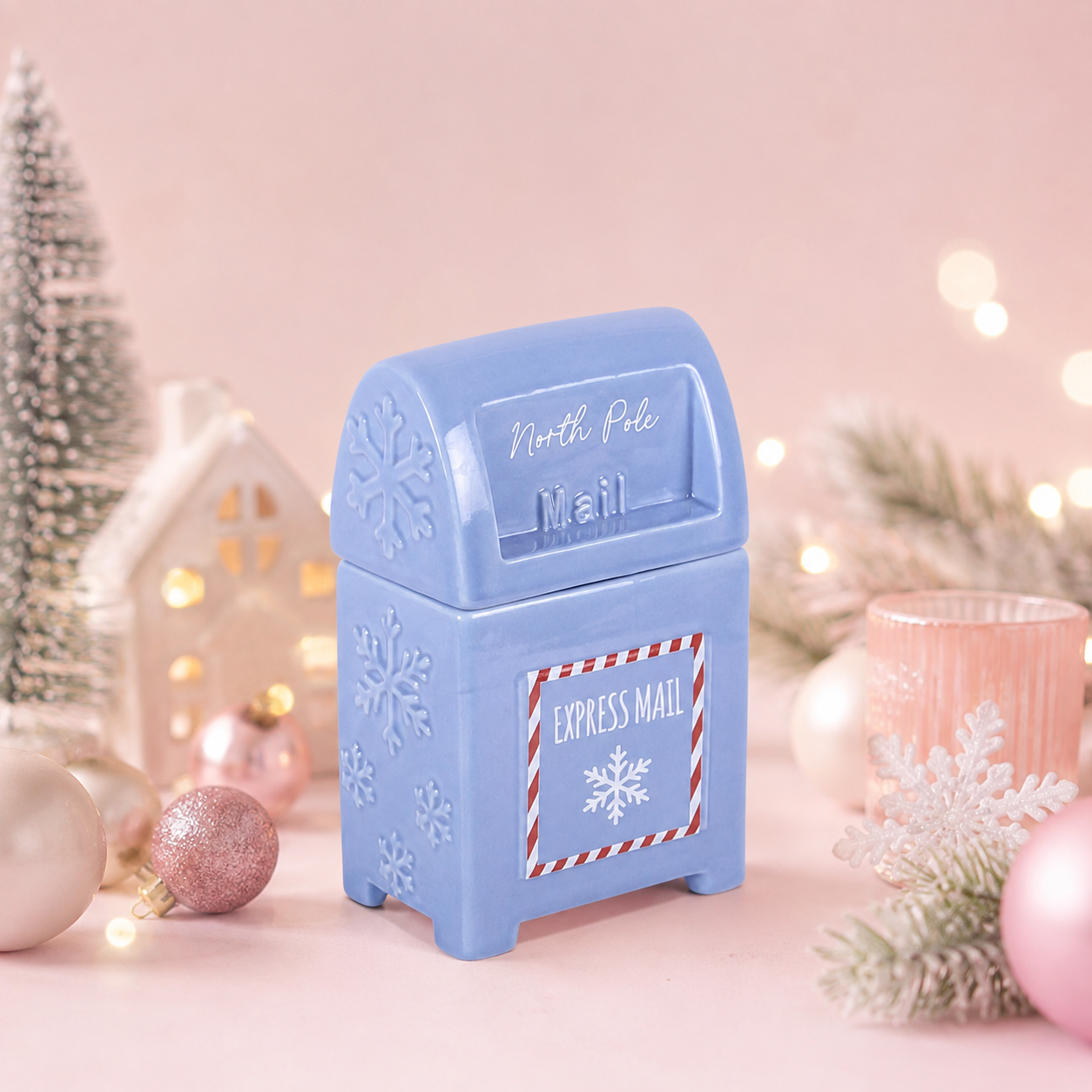 North Pole Postbox Tealight Wax Melt Warmer