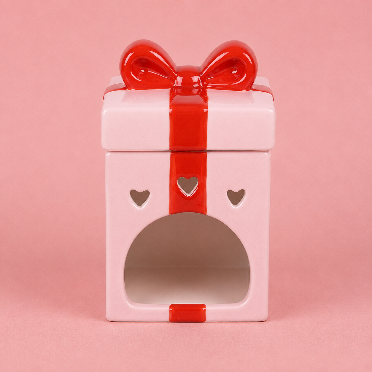 Pink Present Tealight Wax Melt Warmer