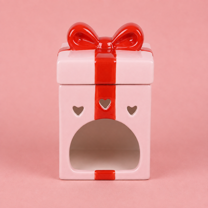 Pink Present Tealight Wax Melt Warmer