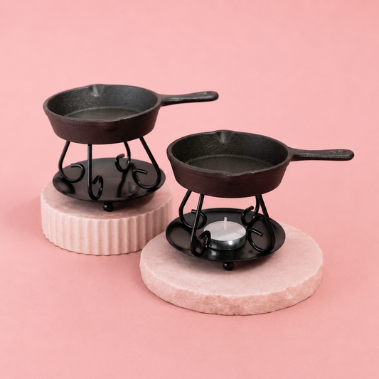 Frying Pan Wax Burner