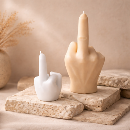 Rude Finger Candle