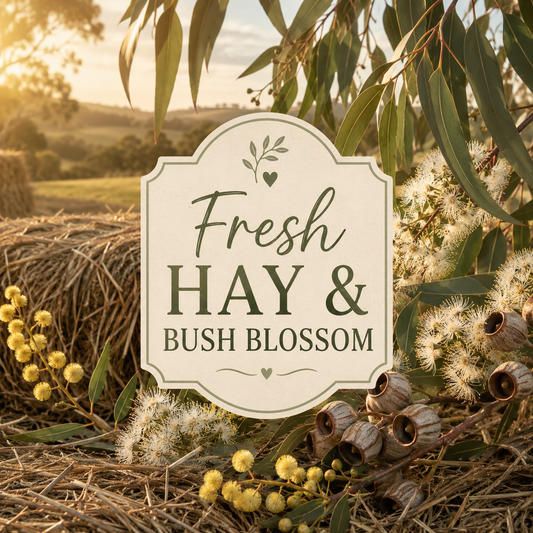 Fresh Hay & Bush Blossom Type Clamshell Wax Melt