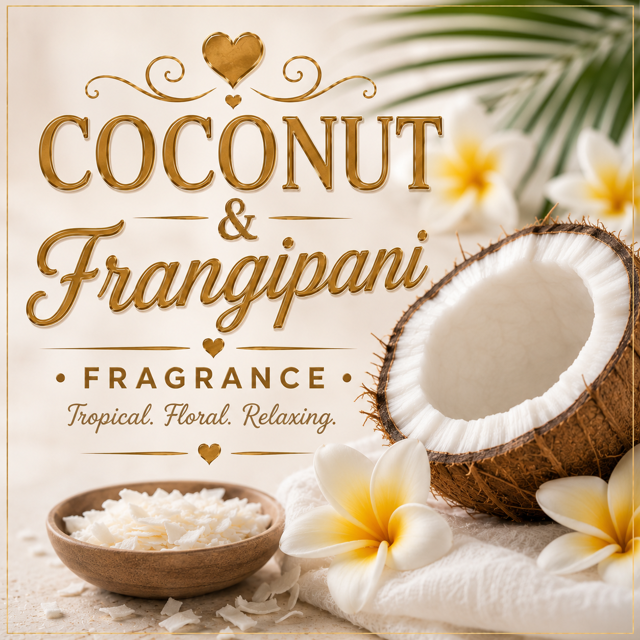 Coconut & Frangipani Clamshell Wax Melt