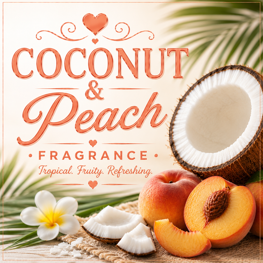 Coconut & Peach Clamshell Wax Melt